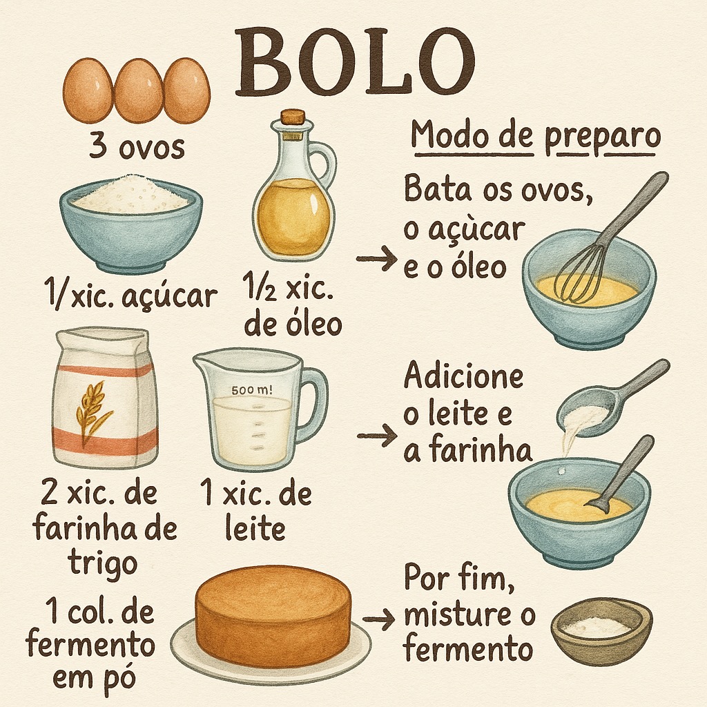 Receita de bolo